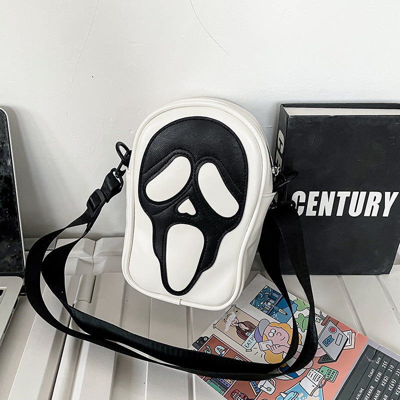 Halloween Funny Ghost Skull Crossbody Shoulder Bag - JOcaste