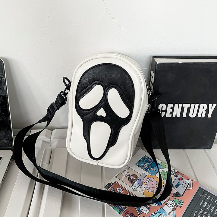 Halloween Funny Ghost Skull Crossbody Shoulder Bag - JOcaste