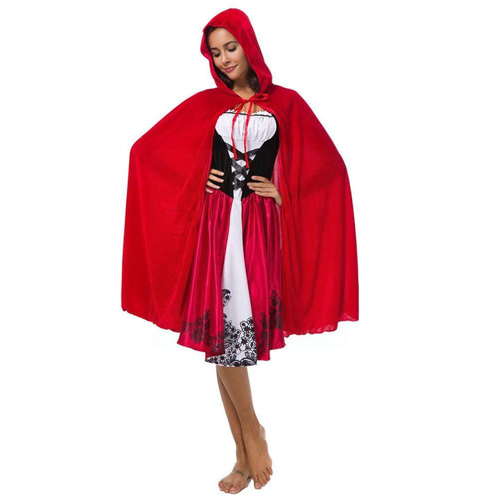 Halloween New Skull Print Witch Long Vampire Costume, Queen Dress Costume - JOcaste
