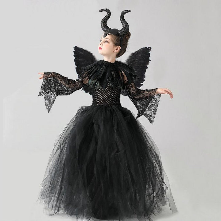 Girl Halloween Costume Witch Dress Dress - JOcaste