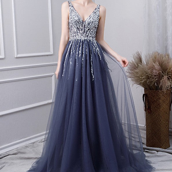 Noble And Elegant Long Annual Conference Host Dress - JOcaste