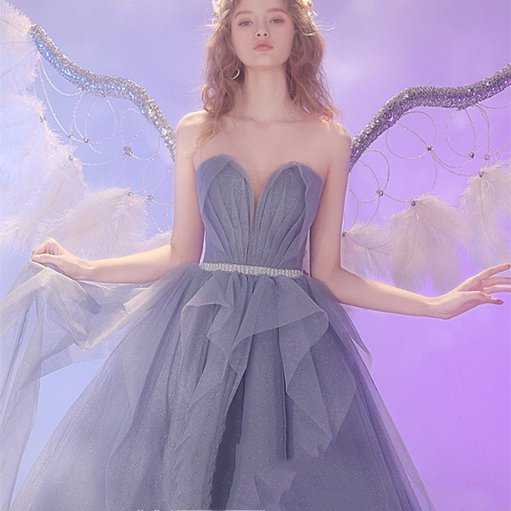 Wedding Dinner Cocktail Party Light Luxury Dress Skirt - JOcaste