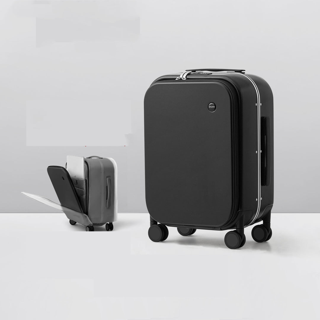 Men’s Lightweight Aluminum Frame Trolley Case – Durable with Quick Access