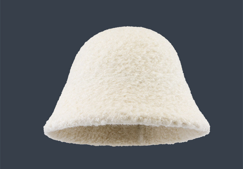 Thickened Wool Fisherman Hat – Windproof & Warm Dome Bucket Hat