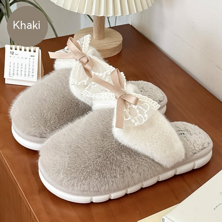 Cartoon Plush Winter Slippers - Warm & Cozy Unisex Indoor Shoes