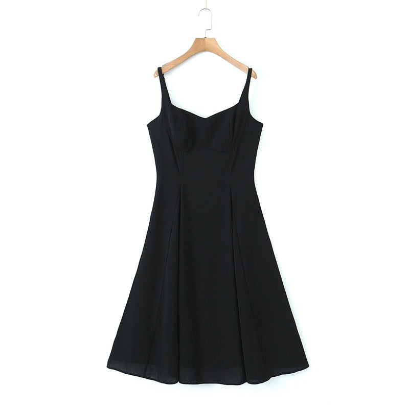 Stylish French Strapless Suspender Dress