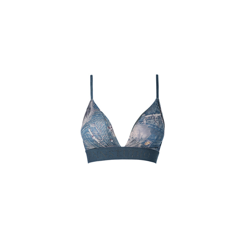 Daily Hot Girl Comfortable Removable Chest Pad No Steel Outer Wear Sports Bra