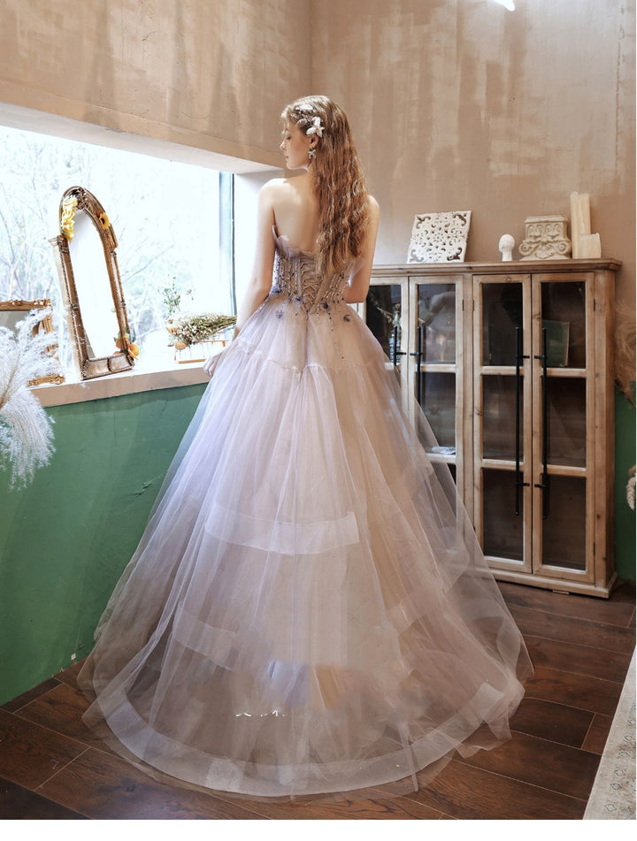 Evening Dress Skirt Wipe Chest Temperament Bride Engagement Wedding - JOcaste