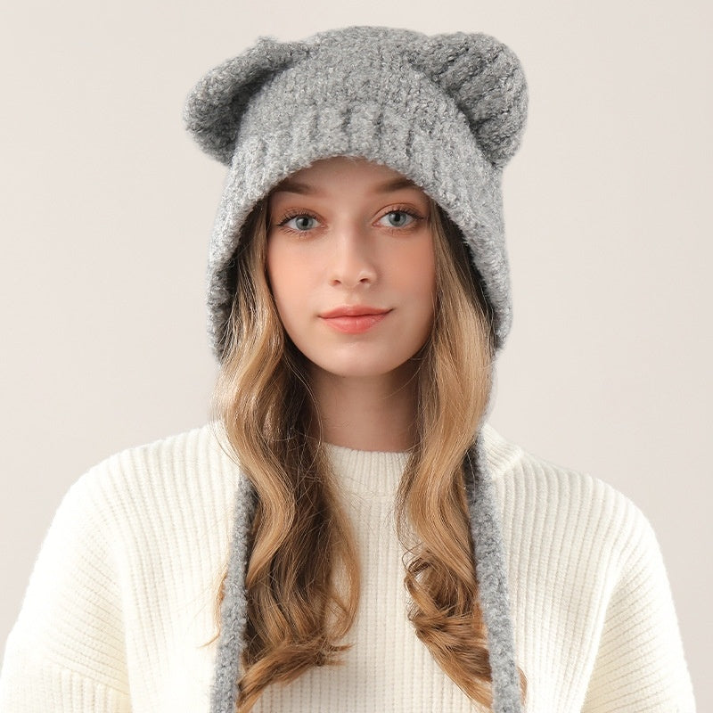 Elegant Dome Crown Winter Hat – Free Size, Warm and Stylish