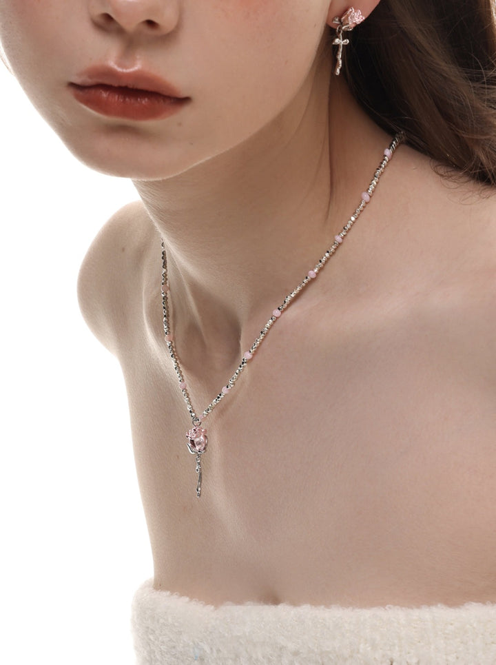 Spring & Summer Beaded Color Necklace – Women’s Collarbone Chain | Gold/Silver Plated -SH-FJ-013