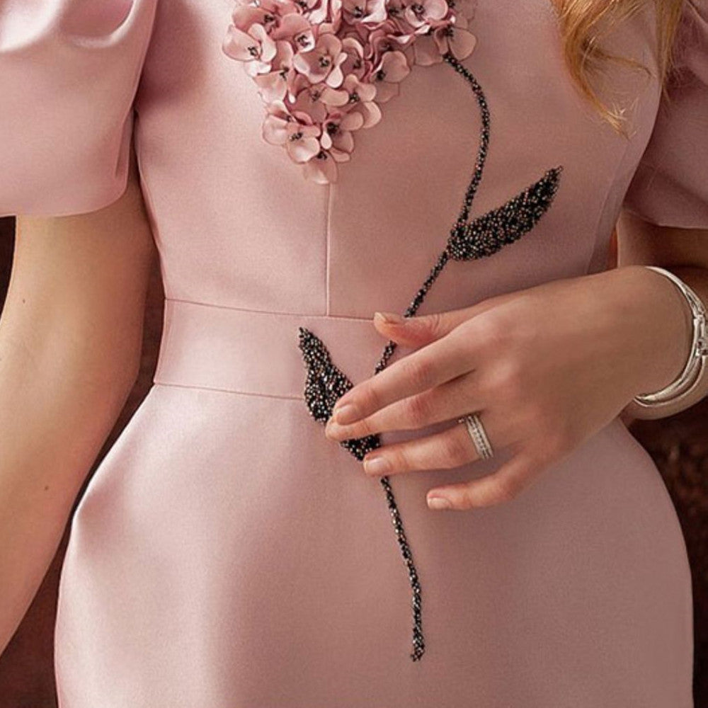 Bubble Sleeve Elegant Temperament Dress - JOcaste