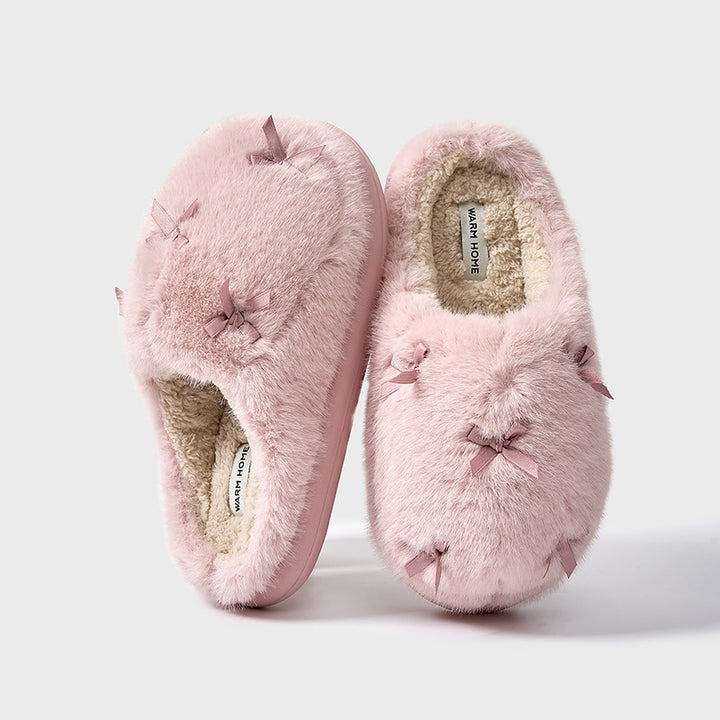 Plush-Lined Slippers for Women – Cozy & Cute Indoor Footwear