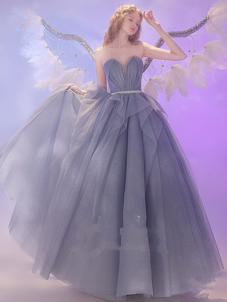 Wedding Dinner Cocktail Party Light Luxury Dress Skirt - JOcaste