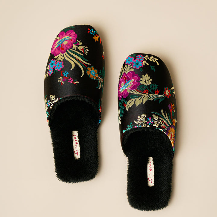 Ethnic Embroidered Warm Shoes for Women - Stylish & Comfortable, Sizes 36-45