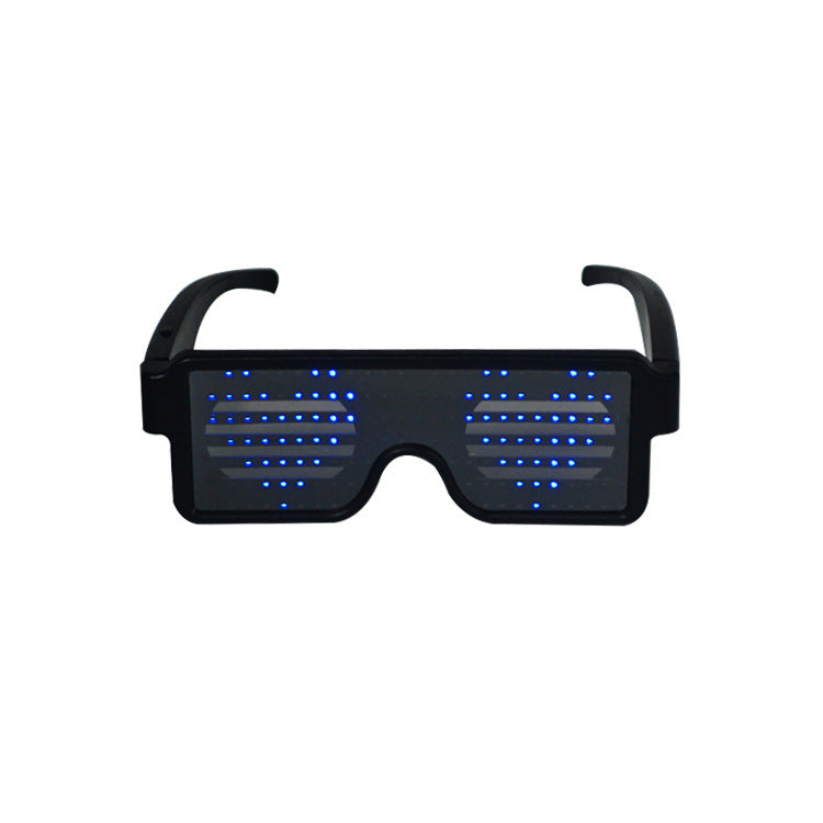 Led luminous glasses new holiday multi-function display glasses