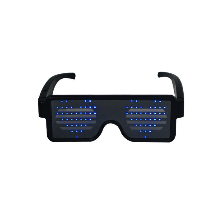 Led luminous glasses new holiday multi-function display glasses