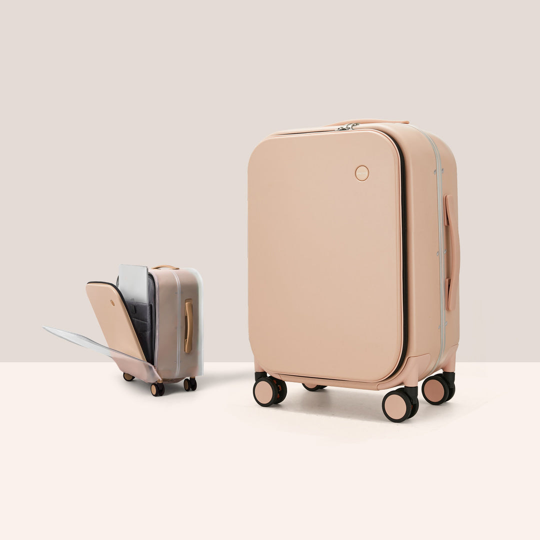 Men’s Lightweight Aluminum Frame Trolley Case – Durable with Quick Access
