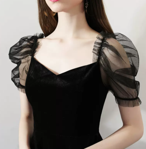 Party French Dress Short Style Looks Thin
