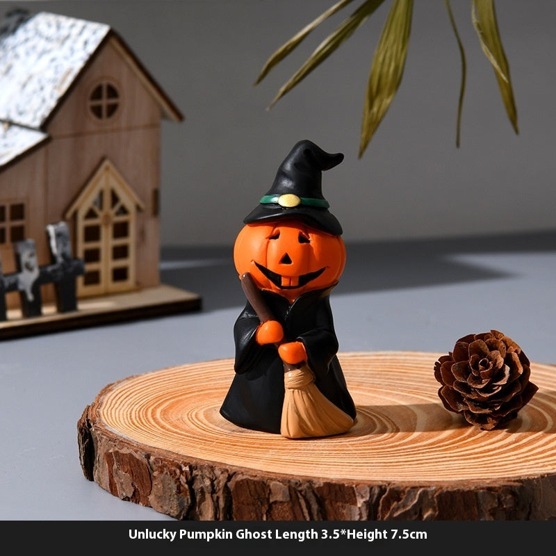 Home Desktop Ornament Ghost Doll Car Resin Decorations