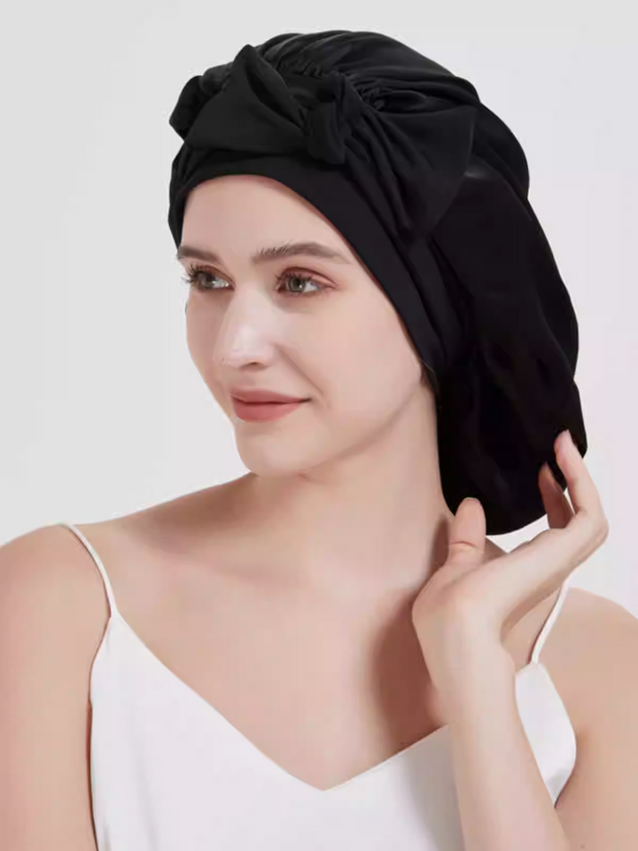 Double-Layer Satin Sleep Bonnet for Hair Protection – Comfortable and Soft Nighttime Hair Care