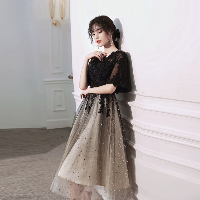 Temperament Covers The Belly And Looks Thin You Can Wear The Host Dress - JOcaste