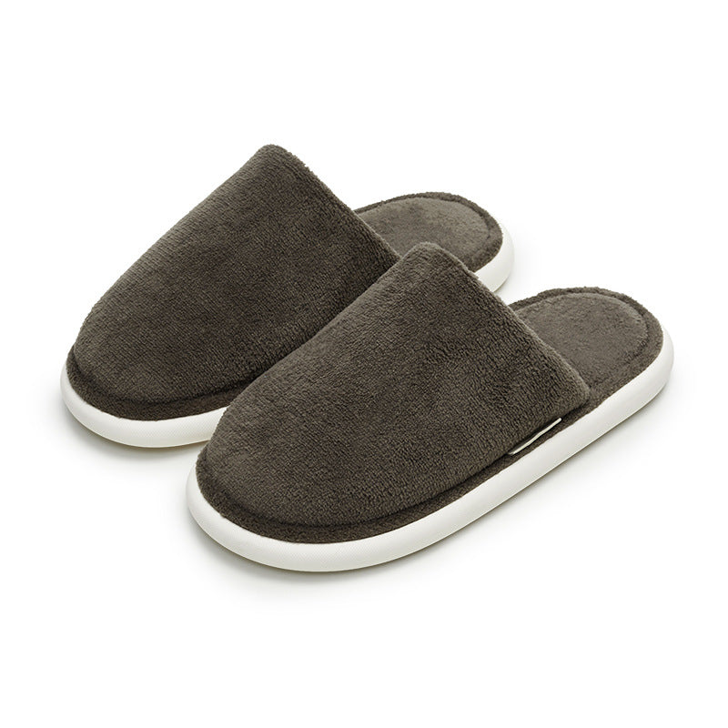 Candy Color Suede Slippers for Couples - Comfortable & Stylish EVA Sole