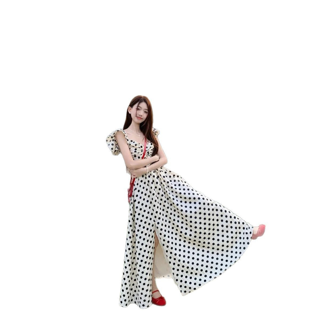 Women’s Summer High Waist Ruffle Overknee Dress – Fresh & Sweet Style-SH-KR-003