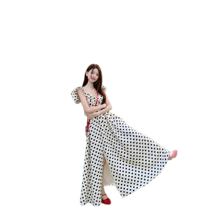 Women’s Summer High Waist Ruffle Overknee Dress – Fresh & Sweet Style-SH-KR-003