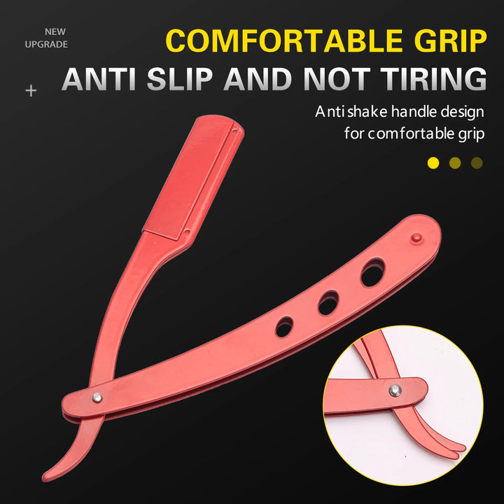 Pro Barber Straight Razor Barbershop Classical Manual Folded Shaver Men Beard Shaving Knife Salon Home Hair Removal Tools Supply