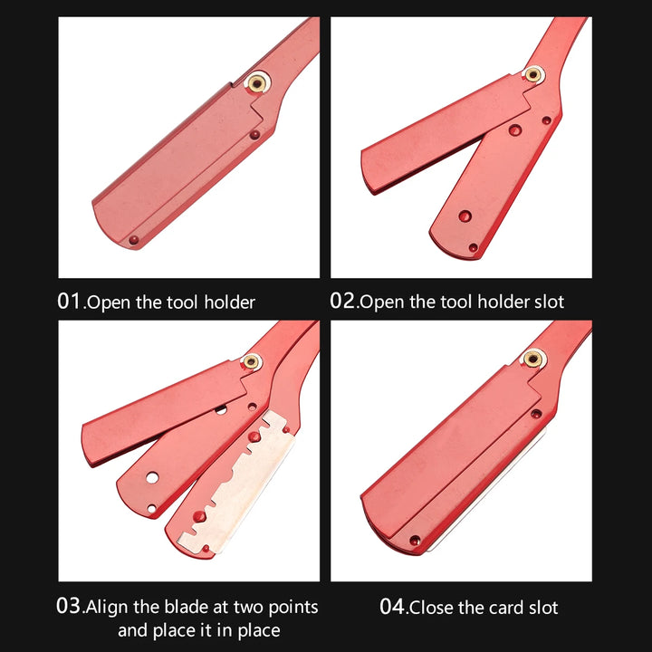 Pro Barber Straight Razor Barbershop Classical Manual Folded Shaver Men Beard Shaving Knife Salon Home Hair Removal Tools Supply