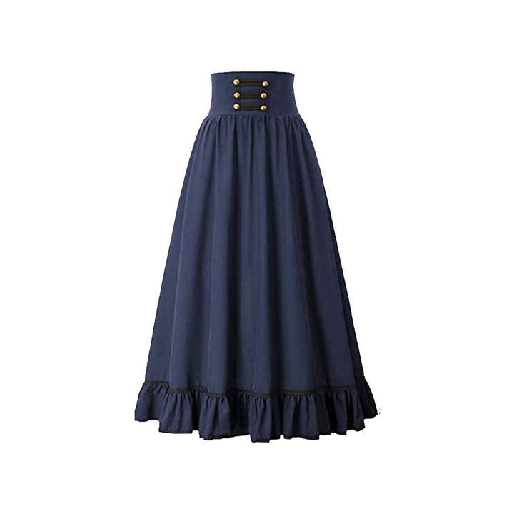 Medieval Solid Versatile Women's Half Dress