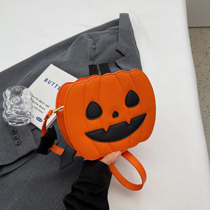 Halloween Bags Funny Pumpkin Cartoon Shoulder Crossbody Bag