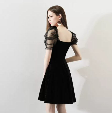 Party French Dress Short Style Looks Thin