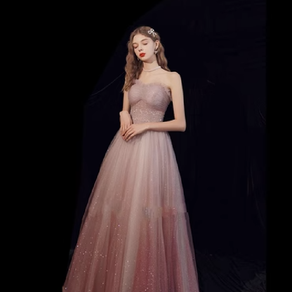 Walk Show Beaded Toast Dress - JOcaste