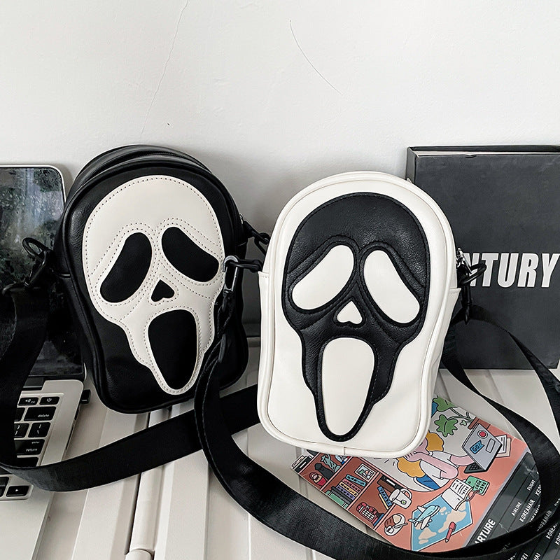 Halloween Funny Ghost Skull Crossbody Shoulder Bag - JOcaste
