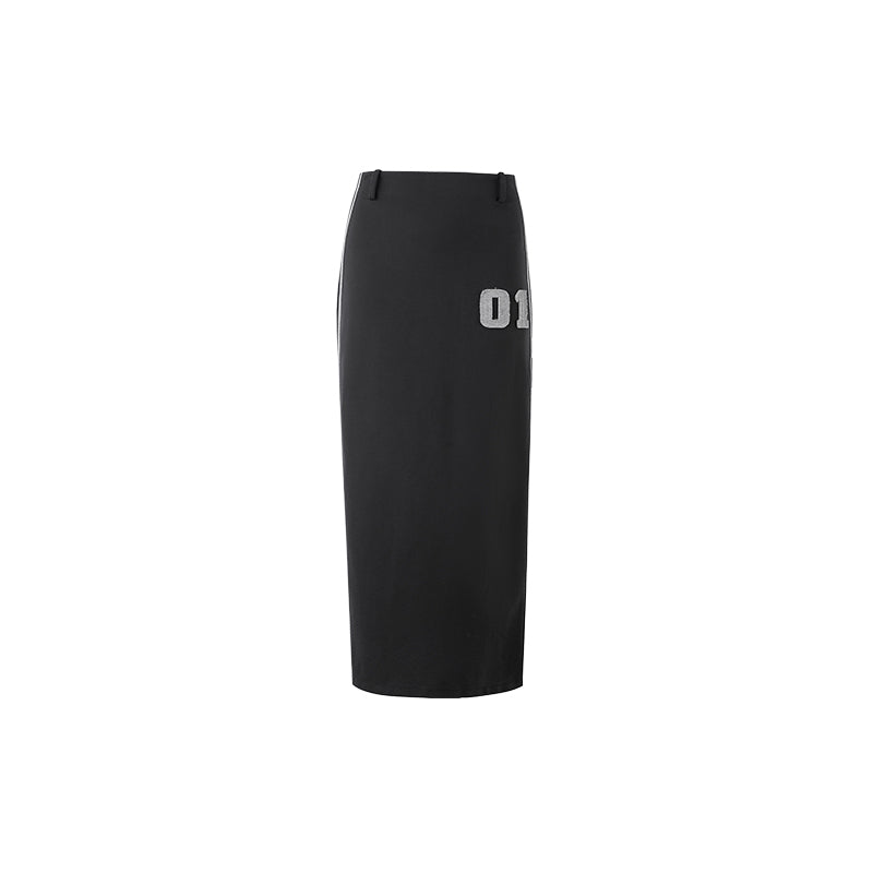 Retro Sports Casual Color Contrast Skirt - JOcaste