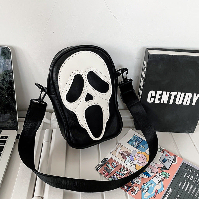 Halloween Funny Ghost Skull Crossbody Shoulder Bag - JOcaste