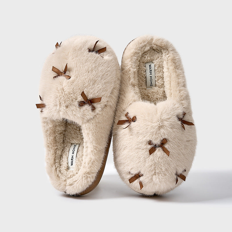Plush-Lined Slippers for Women – Cozy & Cute Indoor Footwear