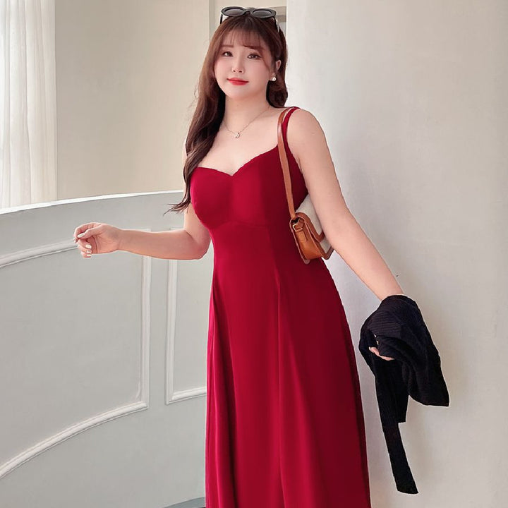 Stylish French Strapless Suspender Dress