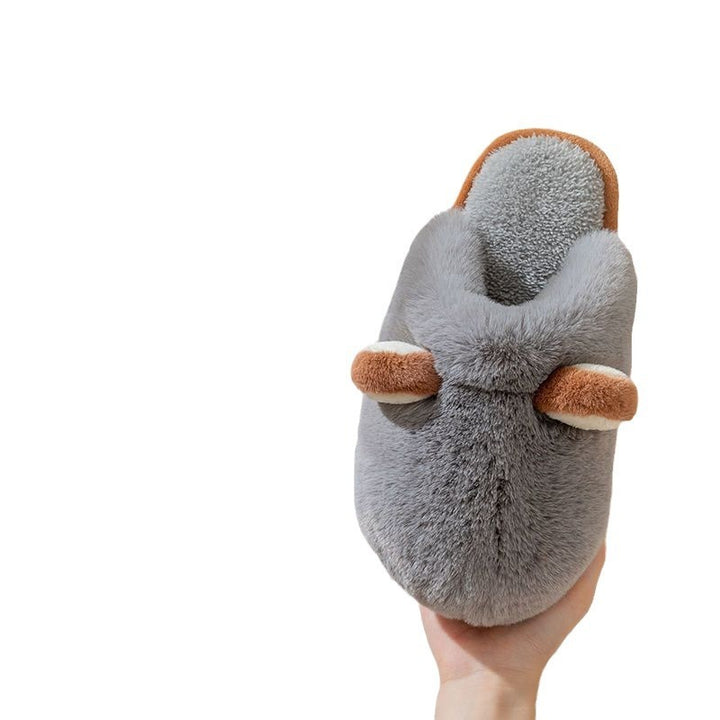 Corgi-Themed Warm Slippers – Non-Slip & Cozy for Winter Comfort
