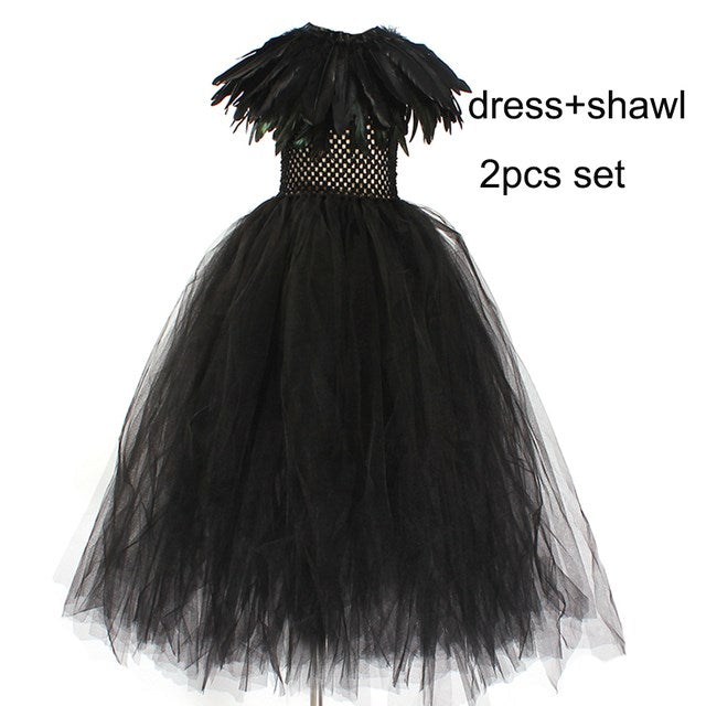 Girl Halloween Costume Witch Dress Dress - JOcaste