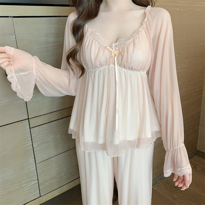 Pure Desire Homewear Pajamas Suit Lace Modal Pajamas Can Be Outside