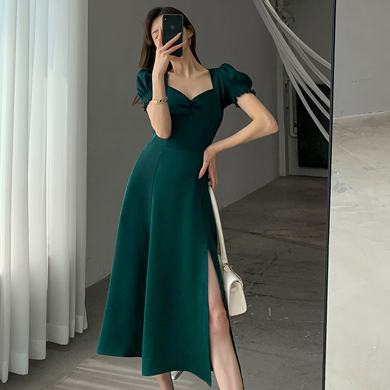 French Hepburn Chiffon Vintage Dress