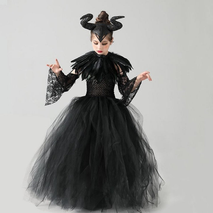 Girl Halloween Costume Witch Dress Dress - JOcaste