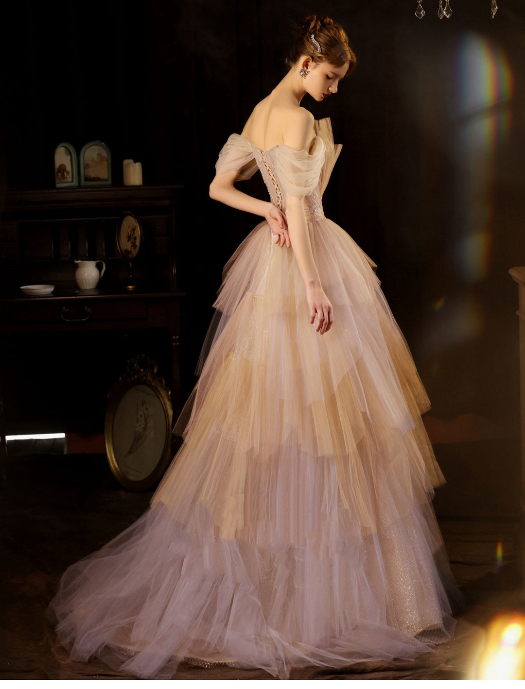 Evening Dress Salute Wine Dress Light Luxury Small - JOcaste