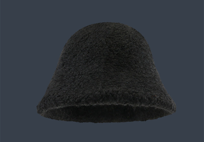 Thickened Wool Fisherman Hat – Windproof & Warm Dome Bucket Hat