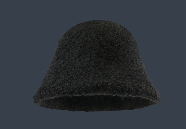 Thickened Wool Fisherman Hat – Windproof & Warm Dome Bucket Hat