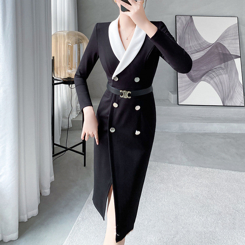 Dress Suit Skirt Buttocks Wrapped