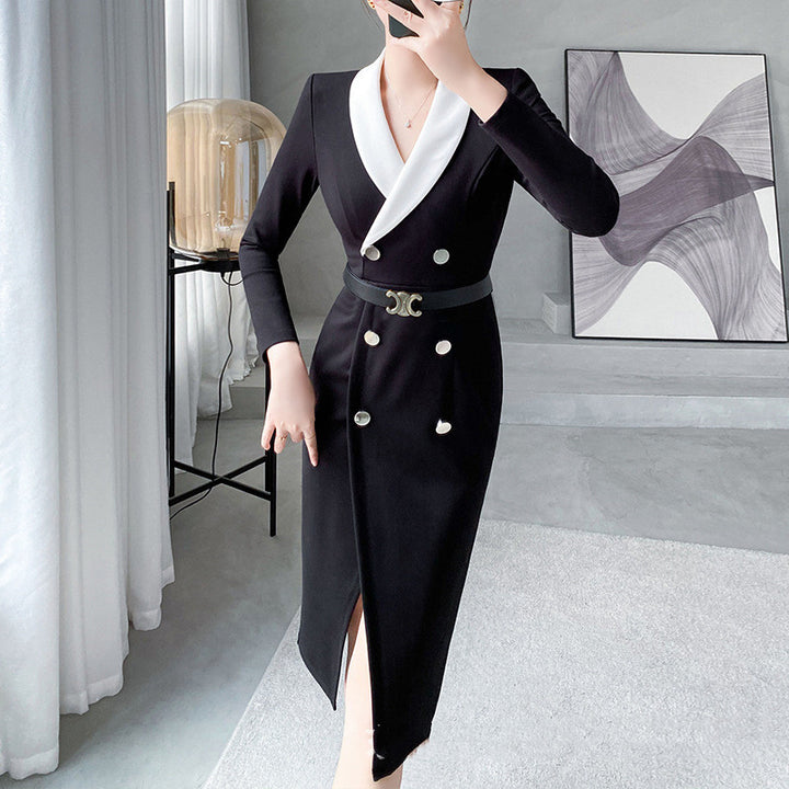 Dress Suit Skirt Buttocks Wrapped