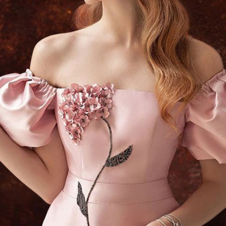 Bubble Sleeve Elegant Temperament Dress - JOcaste